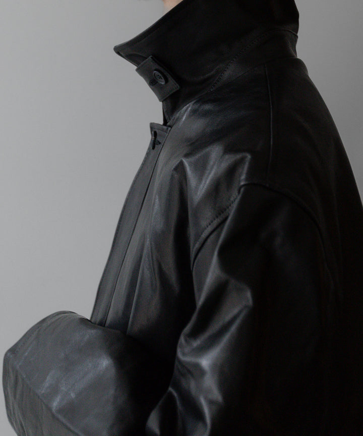 stein シュタイン 23AW LEATHER ZIP JACKET - BLACK sessionセッション福岡セレクトショップ 公式通販サイト