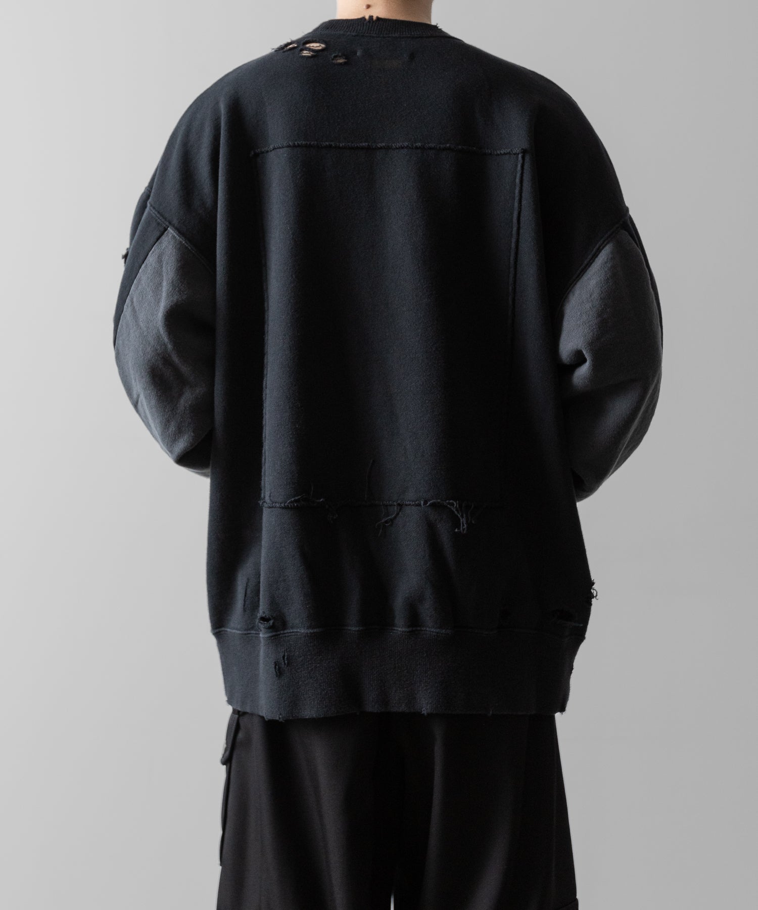 ssstein(シュタイン)のOVERSIZED REBUILD SWEAT LS - DARK NAVYの公式通販サイトsession福岡セレクトショップ