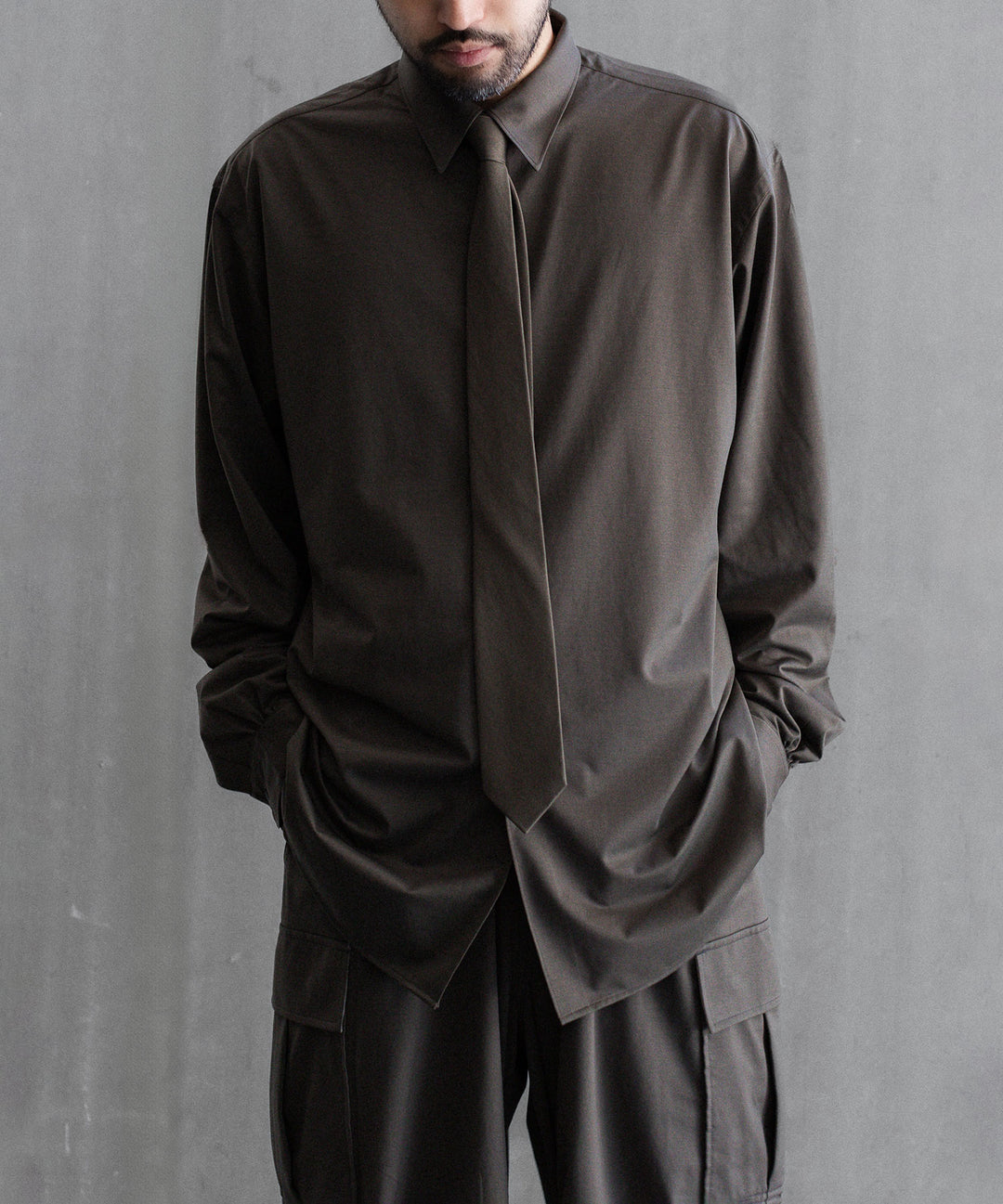 【KANEMASA PHIL.】46G TIE - BROWN - Exclusive session