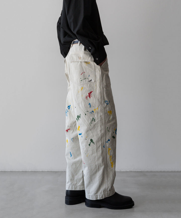 INTÉRIM - インテリムのMILK PAINT ORGANIC COTTON HBT TWILL BAKER PANTSのPU.IVORY公式通販サイトsession福岡セレクトショップ