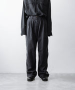 画像をギャラリービューアに読み込む, The Viridi-anneザ ヴィリディアンのCO/TE WIDE PANTSのBLACK公式通販サイトsession福岡セレクトショップ
