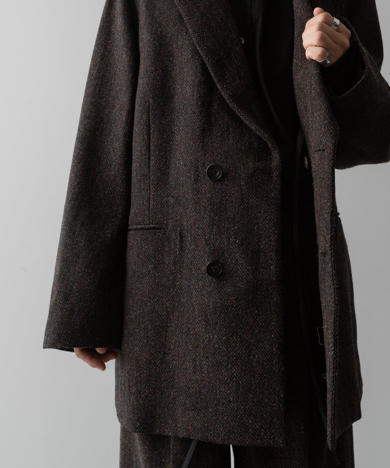 ssstein(シュタイン)の24AWコレクション OVERSIZED PEAK LAPEL JACKET - DARK BROWN 公式通販サイトsession福岡セレクトショップ