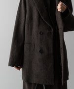 画像をギャラリービューアに読み込む, ssstein(シュタイン)の24AWコレクション OVERSIZED PEAK LAPEL JACKET - DARK BROWN 公式通販サイトsession福岡セレクトショップ
