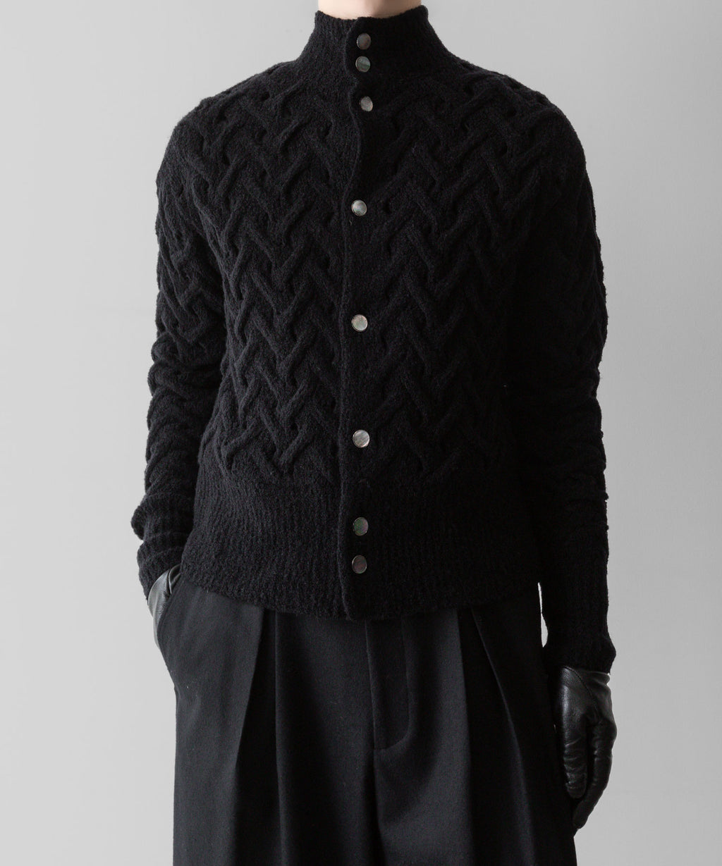 Fujimoto フジモトのPATTERNED FEATHERY CARDIGAN - BLACKの公式通販サイトsession福岡セレクトショップ