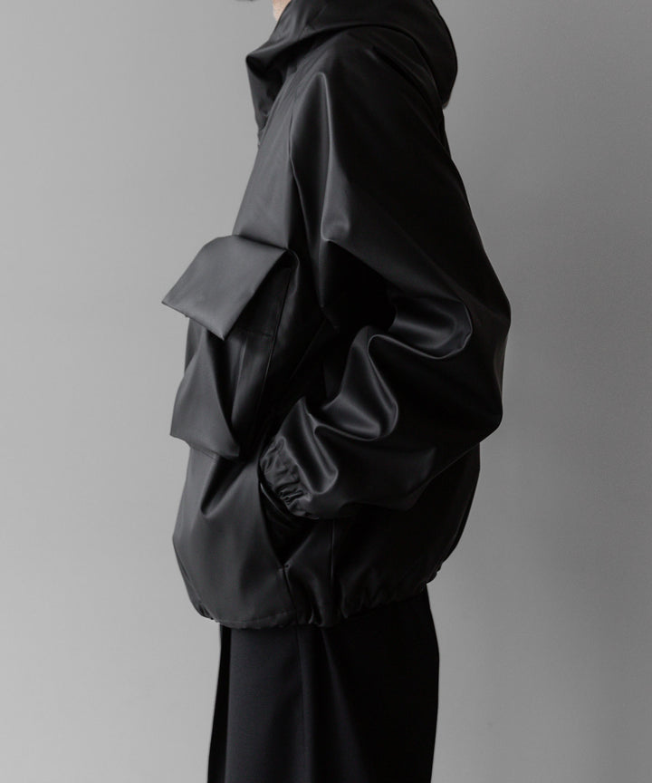 stein(シュタイン)の24SSコレクションHOODED SHORT JACKETのBLACK(CORTING)  代替テキストを編集