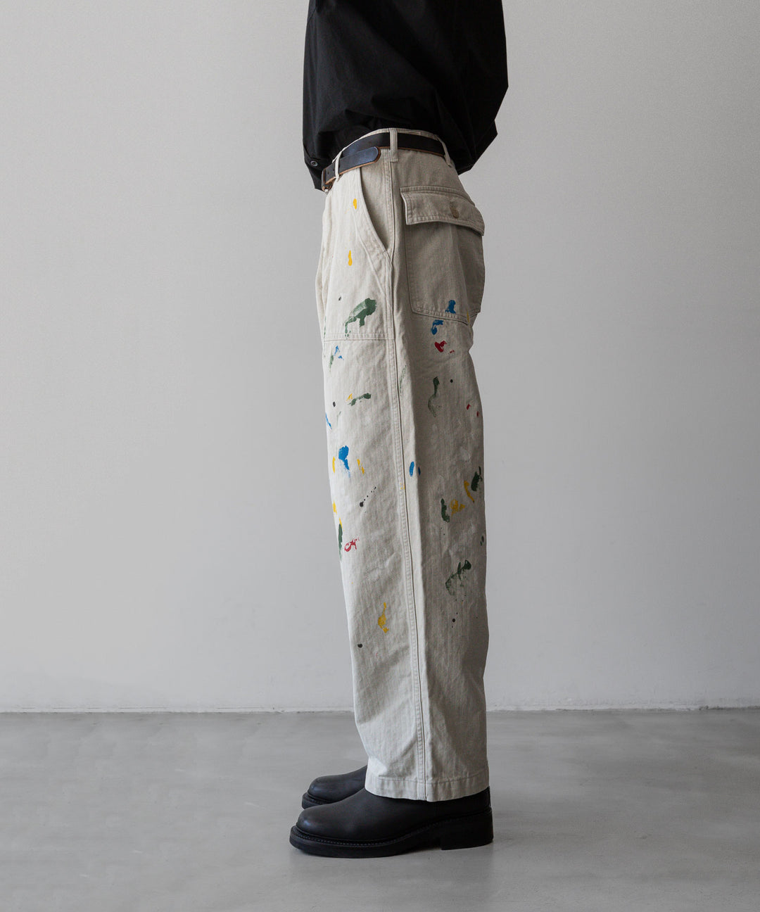 INTÉRIM - インテリムのMILK PAINT ORGANIC COTTON HBT TWILL BAKER PANTSのPU.IVORY公式通販サイトsession福岡セレクトショップ