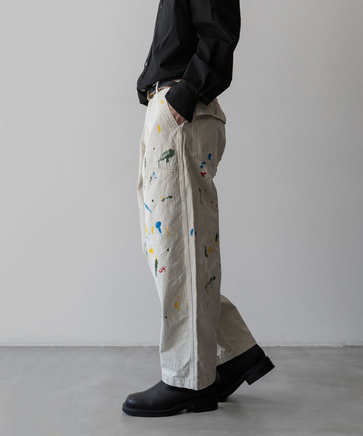 INTÉRIM - インテリムのMILK PAINT ORGANIC COTTON HBT TWILL BAKER PANTSのPU.IVORY公式通販サイトsession福岡セレクトショップ