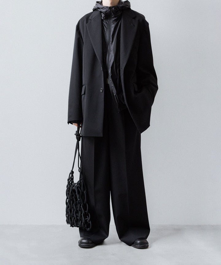 ssstein(シュタイン)のEXTRA WIDE TROUSERS (2/90 WOOL GABARDINE) - BLACKの公式通販サイトsession福岡セレクトショップ