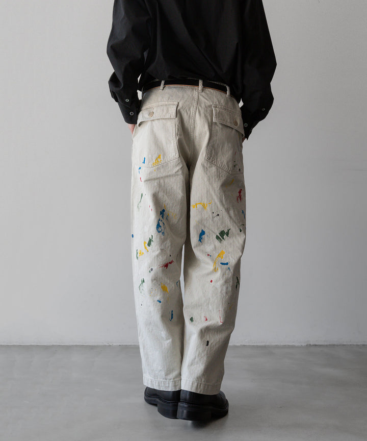 INTÉRIM - インテリムのMILK PAINT ORGANIC COTTON HBT TWILL BAKER PANTSのPU.IVORY公式通販サイトsession福岡セレクトショップ