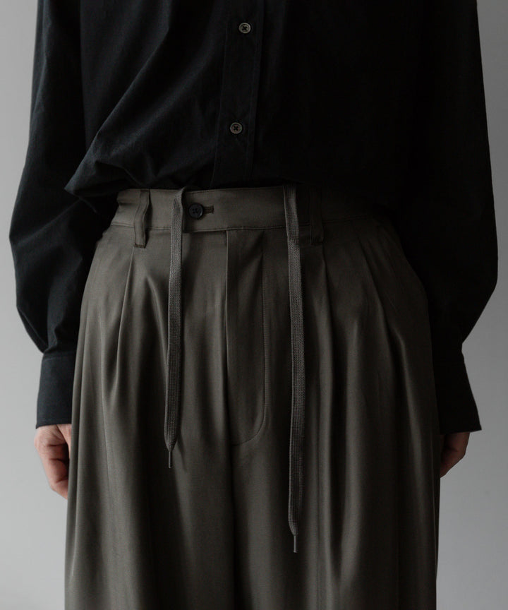 【stein】ssstein シュタインのCUPRO WIDE EAZY TROUSERS - GREY KHAKI公式通販サイトsession福岡セレクトショップ