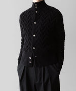 画像をギャラリービューアに読み込む, Fujimoto フジモトのPATTERNED FEATHERY CARDIGAN - BLACKの公式通販サイトsession福岡セレクトショップ
