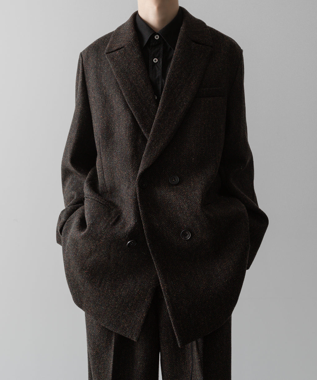 ssstein(シュタイン)の24AWコレクション OVERSIZED PEAK LAPEL JACKET - DARK BROWN 公式通販サイトsession福岡セレクトショップ