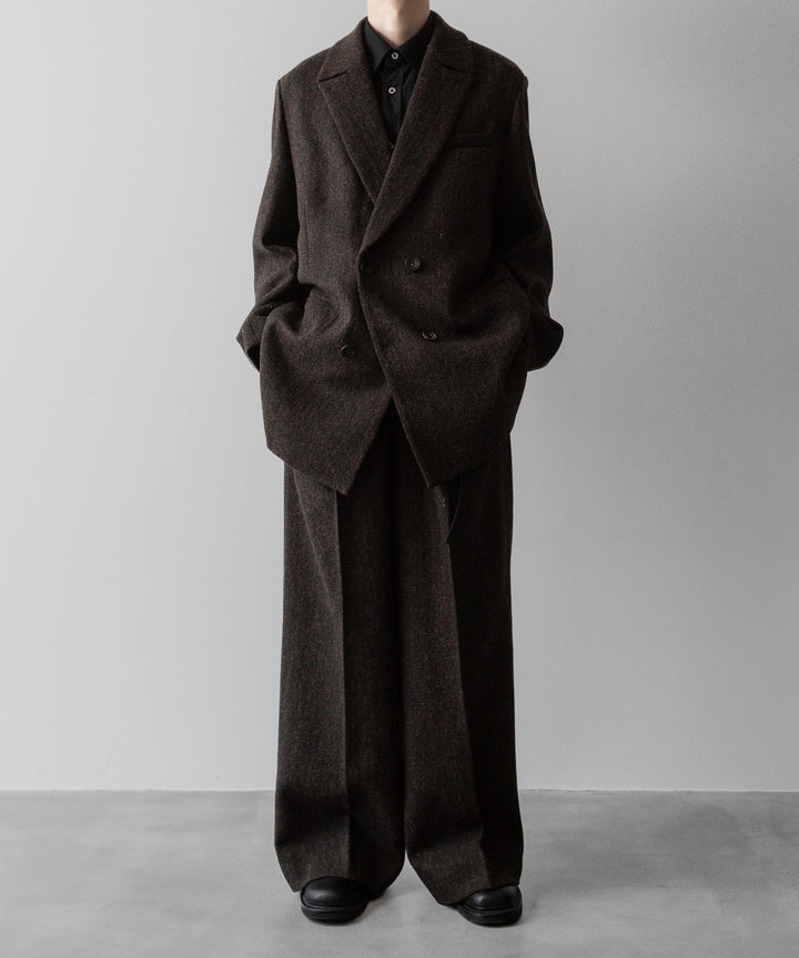 ssstein(シュタイン)の24AWコレクション OVERSIZED PEAK LAPEL JACKET - DARK BROWN 公式通販サイトsession福岡セレクトショップ
