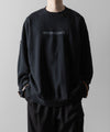 【ssstein】OVERSIZED REBUILD SWEAT LS - DARK NAVY