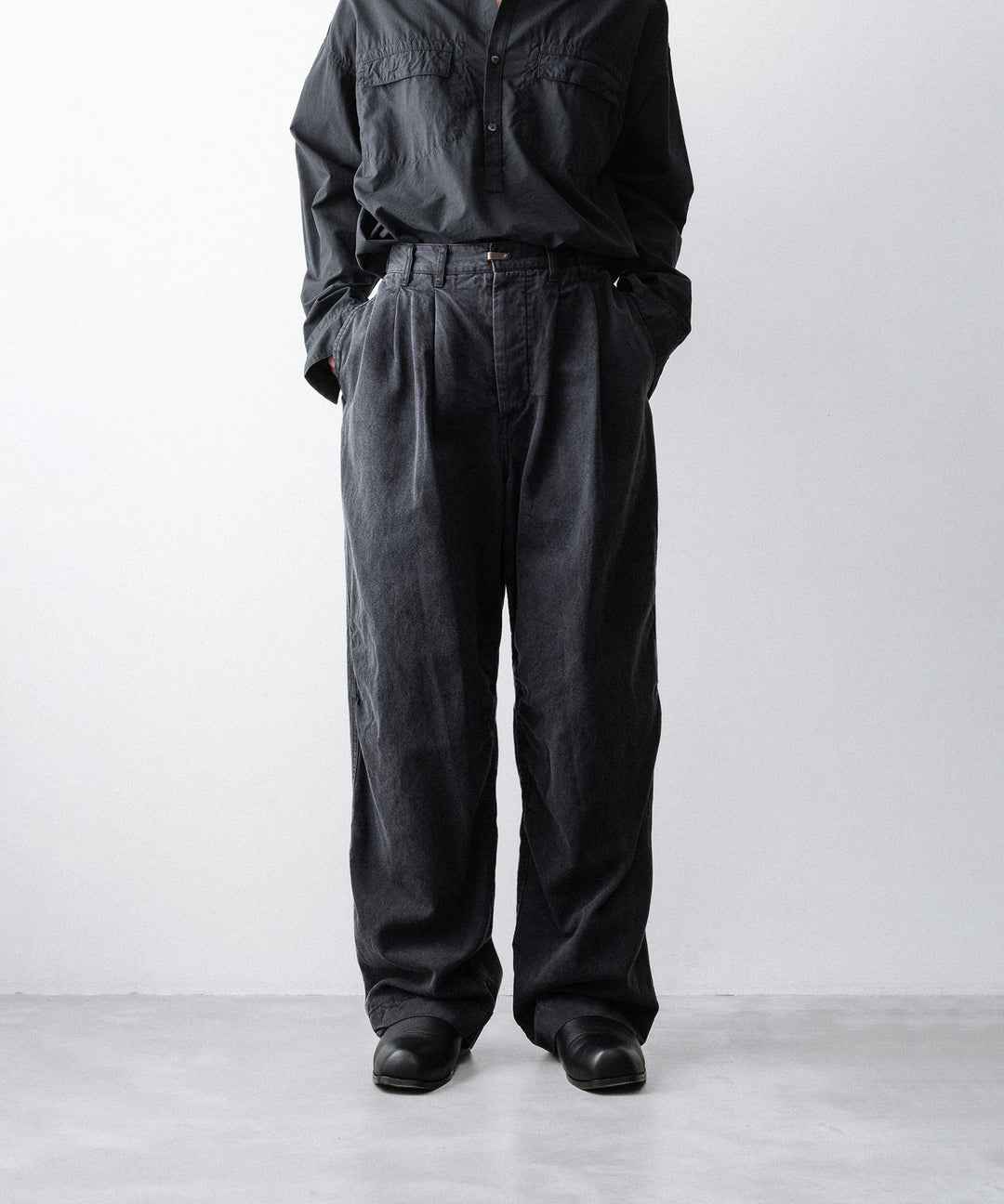 The Viridi-anneザ ヴィリディアンのCO/TE WIDE PANTSのBLACK公式通販サイトsession福岡セレクトショップ