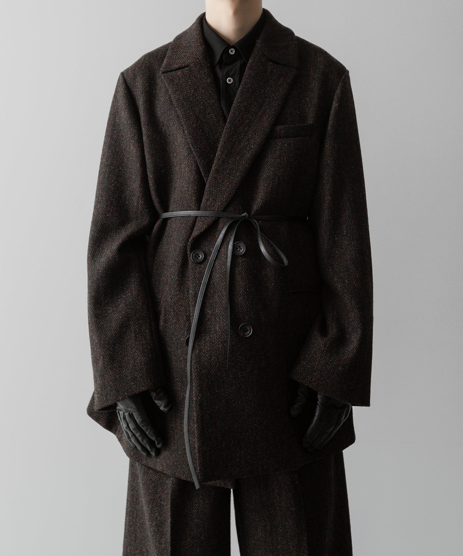 ssstein(シュタイン)の24AWコレクション OVERSIZED PEAK LAPEL JACKET - DARK BROWN 公式通販サイトsession福岡セレクトショップ