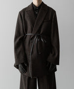 画像をギャラリービューアに読み込む, ssstein(シュタイン)の24AWコレクション OVERSIZED PEAK LAPEL JACKET - DARK BROWN 公式通販サイトsession福岡セレクトショップ
