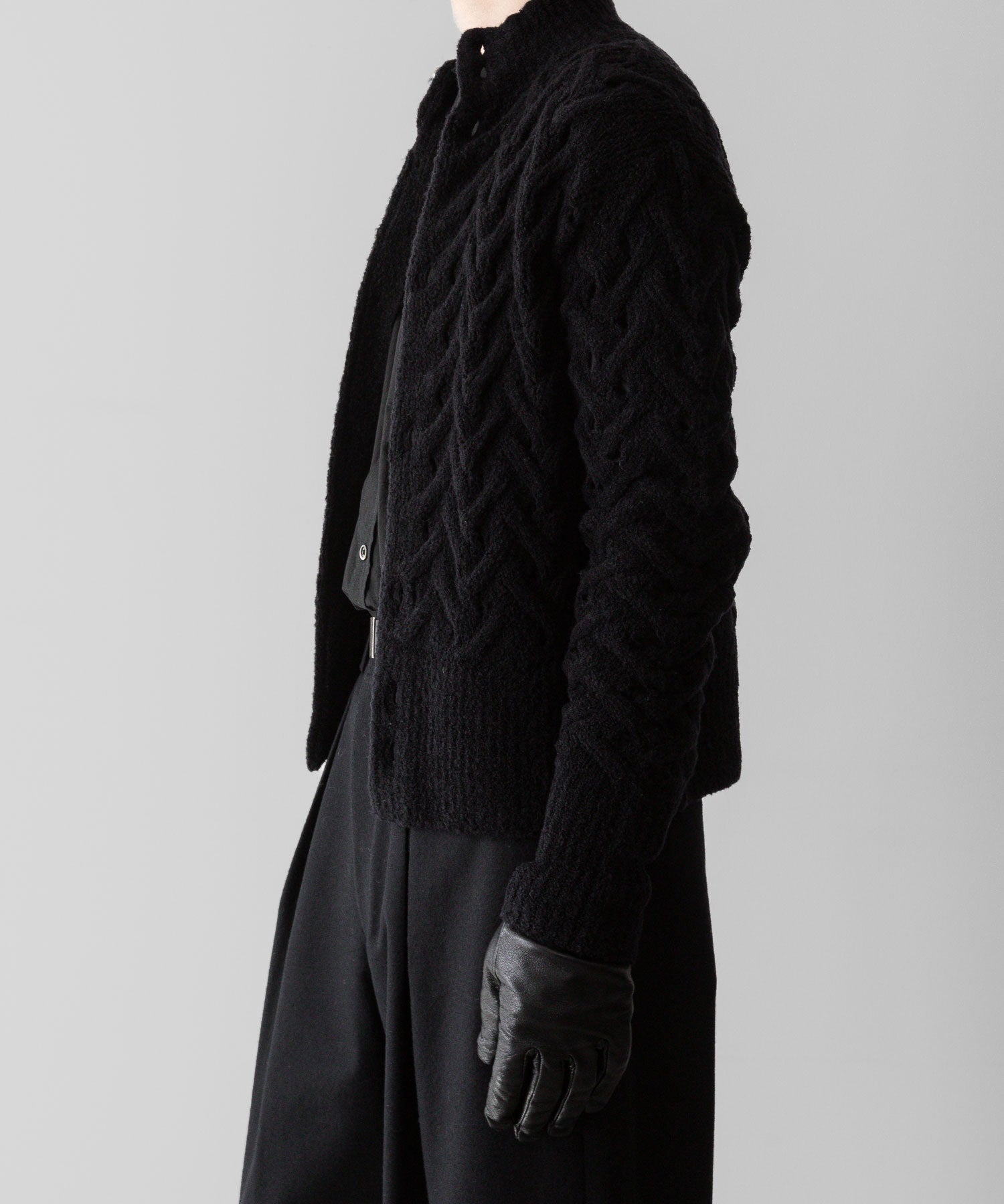 Fujimoto フジモトのPATTERNED FEATHERY CARDIGAN - BLACKの公式通販サイトsession福岡セレクトショップ