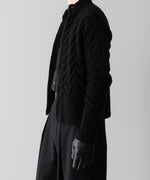 画像をギャラリービューアに読み込む, Fujimoto フジモトのPATTERNED FEATHERY CARDIGAN - BLACKの公式通販サイトsession福岡セレクトショップ
