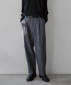 【stein】GRADATION PLEATS TWO TUCK TROUSERS - N.GREY