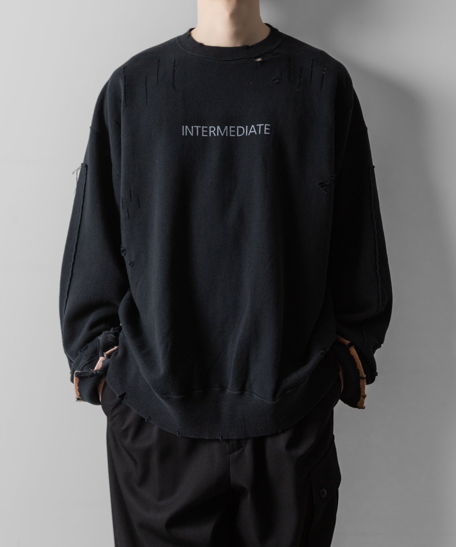 ssstein(シュタイン)のOVERSIZED REBUILD SWEAT LS - DARK NAVYの公式通販サイトsession福岡セレクトショップ