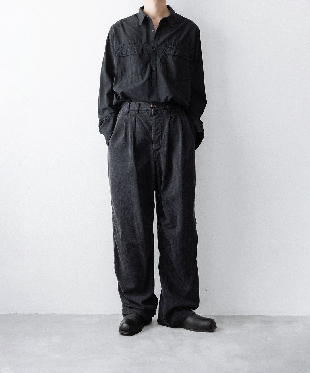 The Viridi-anneザ ヴィリディアンのCO/TE WIDE PANTSのBLACK公式通販サイトsession福岡セレクトショップ