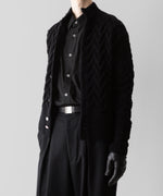 画像をギャラリービューアに読み込む, Fujimoto フジモトのPATTERNED FEATHERY CARDIGAN - BLACKの公式通販サイトsession福岡セレクトショップ
