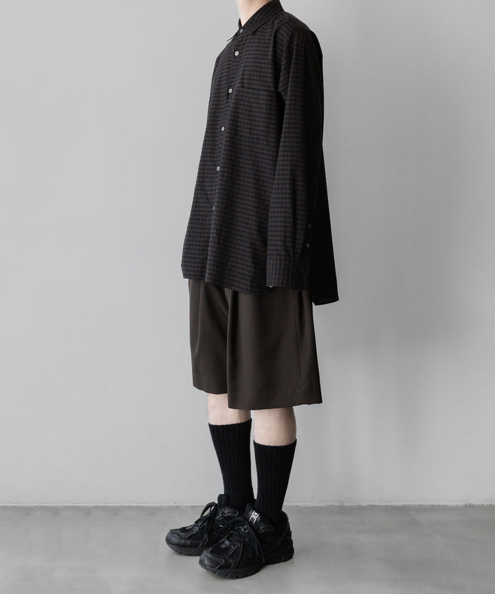 ssstein stein(シュタイン)の24SSコレクションWIDE EASY SHORT TROUSERSのMILITARY KHAKI 公式通販サイトsession福岡セレクトショップ
