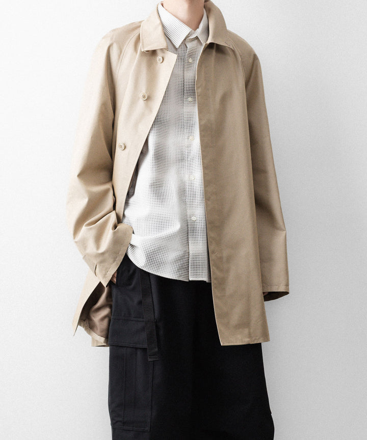 REVERBERATE リバーバレイトのTRENCH COAT SHORT-PLのBEIGE 公式通販サイトsession福岡セレクトショップ