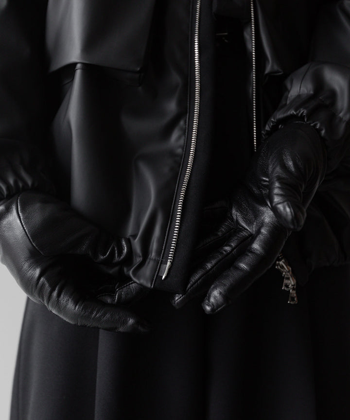 stein(シュタイン)の24SSコレクションHOODED SHORT JACKETのBLACK(CORTING)  代替テキストを編集