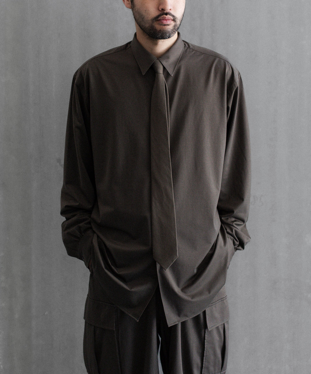 【KANEMASA PHIL.】46G TIE - BROWN - Exclusive session