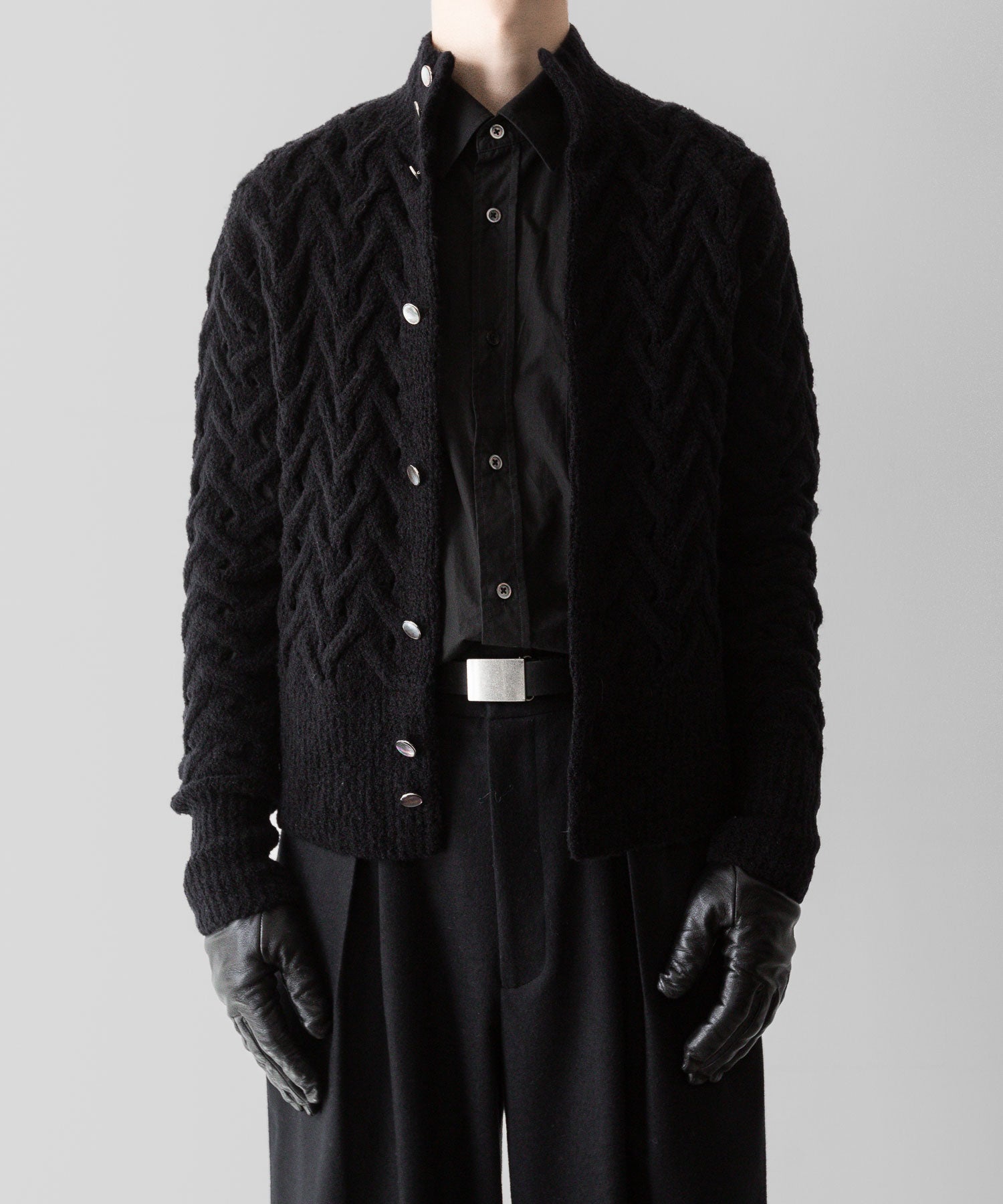 Fujimoto フジモトのPATTERNED FEATHERY CARDIGAN - BLACKの公式通販サイトsession福岡セレクトショップ