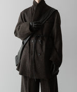 画像をギャラリービューアに読み込む, ssstein(シュタイン)の24AWコレクション OVERSIZED PEAK LAPEL JACKET - DARK BROWN 公式通販サイトsession福岡セレクトショップ
