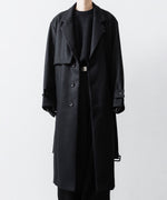 画像をギャラリービューアに読み込む, ssstein(シュタイン)のLAY CHESTER COAT - BLACKの公式通販サイトsession福岡セレクトショップ
