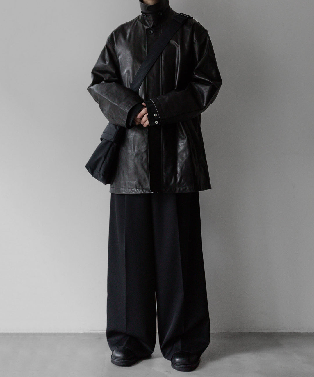 stein シュタイン 23AW LEATHER ZIP JACKET - BLACK sessionセッション福岡セレクトショップ 公式通販サイト