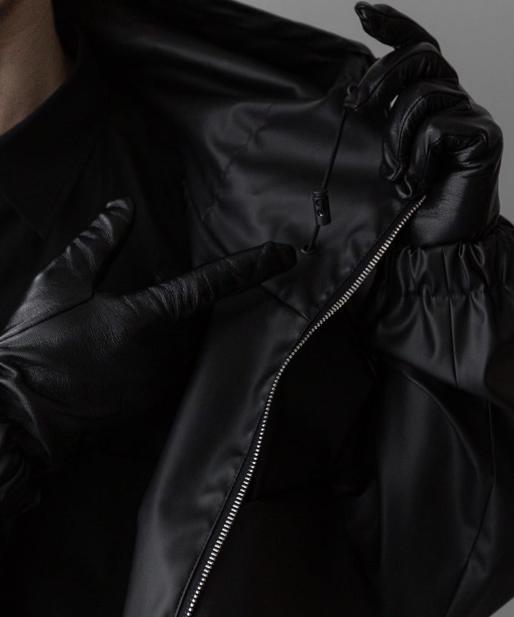 stein(シュタイン)の24SSコレクションHOODED SHORT JACKETのBLACK(CORTING)  代替テキストを編集
