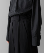 画像をギャラリービューアに読み込む, ssstein(シュタイン)の24AWコレクション OVERTUCKED EXTRA WIDE TROUSERS - BLACK 公式通販サイトsession福岡セレクトショップ
