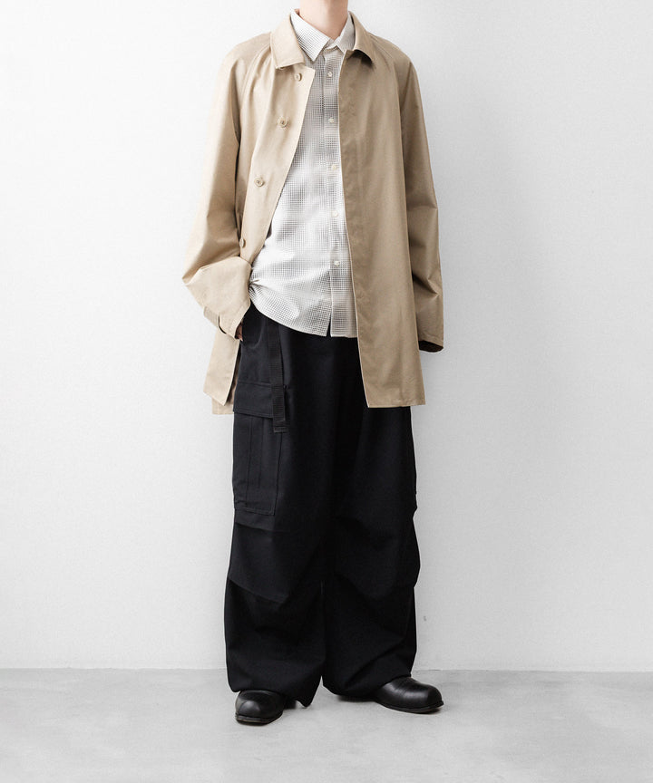 REVERBERATE リバーバレイトのTRENCH COAT SHORT-PLのBEIGE 公式通販サイトsession福岡セレクトショップ