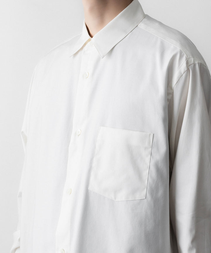 ssstein(シュタイン)の PIMA COTTON OVERSIZED REGULAR COLLAR SHIRT - OFF WHITEの公式通販サイトsession福岡セレクトショップ