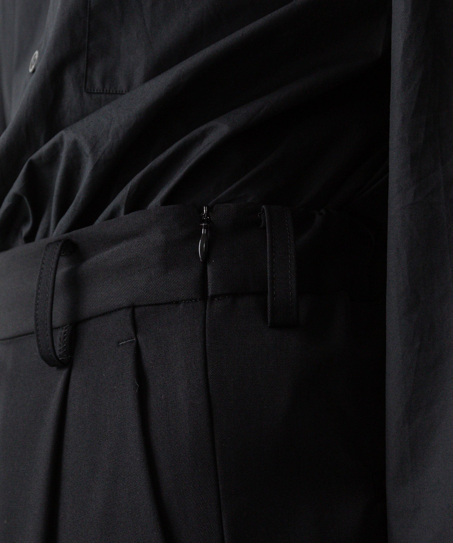 ssstein(シュタイン)の24AWコレクション OVERTUCKED EXTRA WIDE TROUSERS - BLACK 公式通販サイトsession福岡セレクトショップ