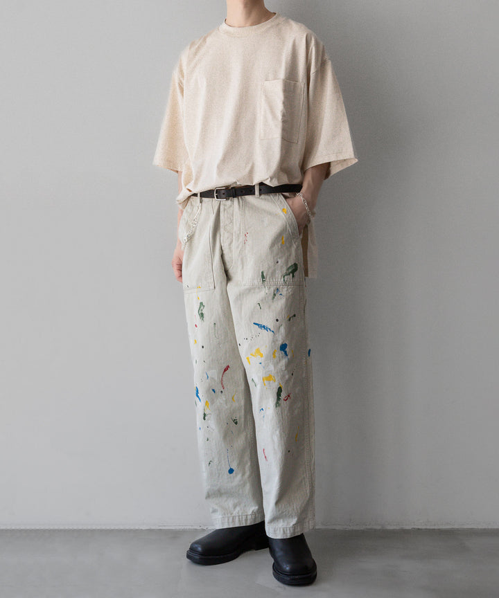 INTÉRIM - インテリムのMILK PAINT ORGANIC COTTON HBT TWILL BAKER PANTSのPU.IVORY公式通販サイトsession福岡セレクトショップ