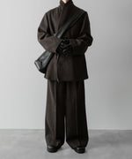 画像をギャラリービューアに読み込む, ssstein(シュタイン)の24AWコレクション OVERSIZED PEAK LAPEL JACKET - DARK BROWN 公式通販サイトsession福岡セレクトショップ
