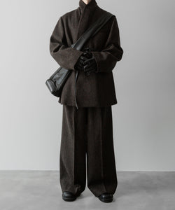 ssstein(シュタイン)の24AWコレクション OVERSIZED PEAK LAPEL JACKET - DARK BROWN 公式通販サイトsession福岡セレクトショップ