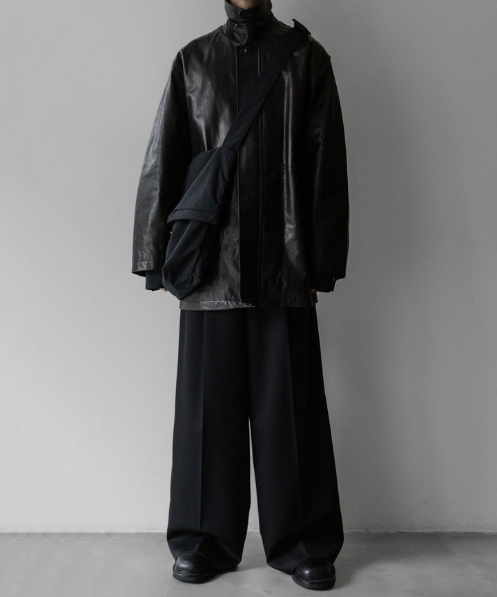 stein シュタイン 23AW LEATHER ZIP JACKET - BLACK sessionセッション福岡セレクトショップ 公式通販サイト