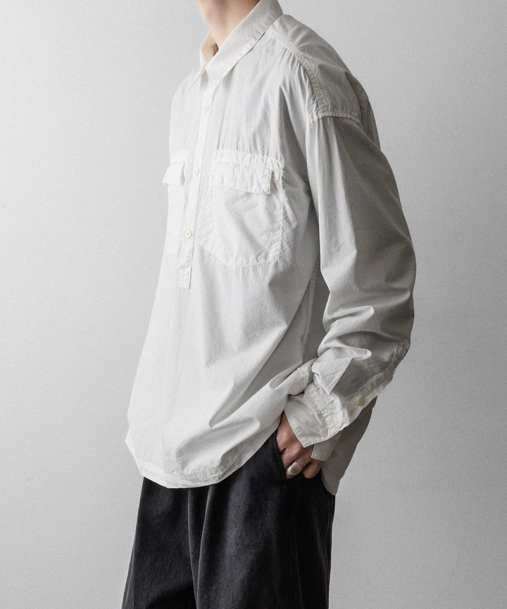 The Viridi-anneザ ヴィリディアンのCO/LY TYPEWRITER PO SHIRTのWHITE 公式通販サイトsession福岡セレクトショップ