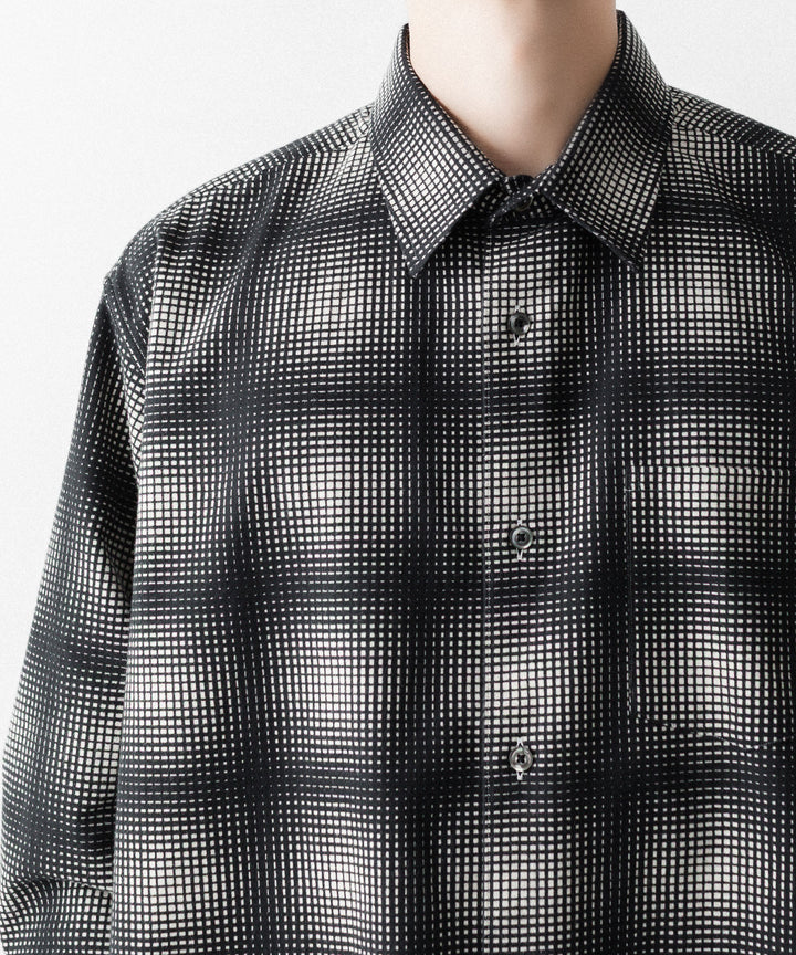 REVERBERATE リバーバレイトのFLANNEL SHIRTのBLACK×WHITE 公式通販サイトsession福岡セレクトショップ