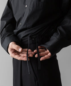 ssstein(シュタイン)の24AWコレクション OVERTUCKED EXTRA WIDE TROUSERS - BLACK 公式通販サイトsession福岡セレクトショップ