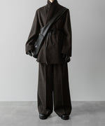 画像をギャラリービューアに読み込む, ssstein(シュタイン)の24AWコレクション OVERSIZED PEAK LAPEL JACKET - DARK BROWN 公式通販サイトsession福岡セレクトショップ
