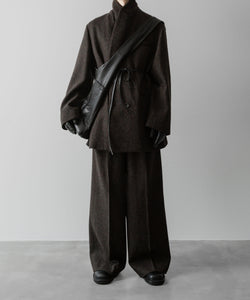 ssstein(シュタイン)の24AWコレクション OVERSIZED PEAK LAPEL JACKET - DARK BROWN 公式通販サイトsession福岡セレクトショップ