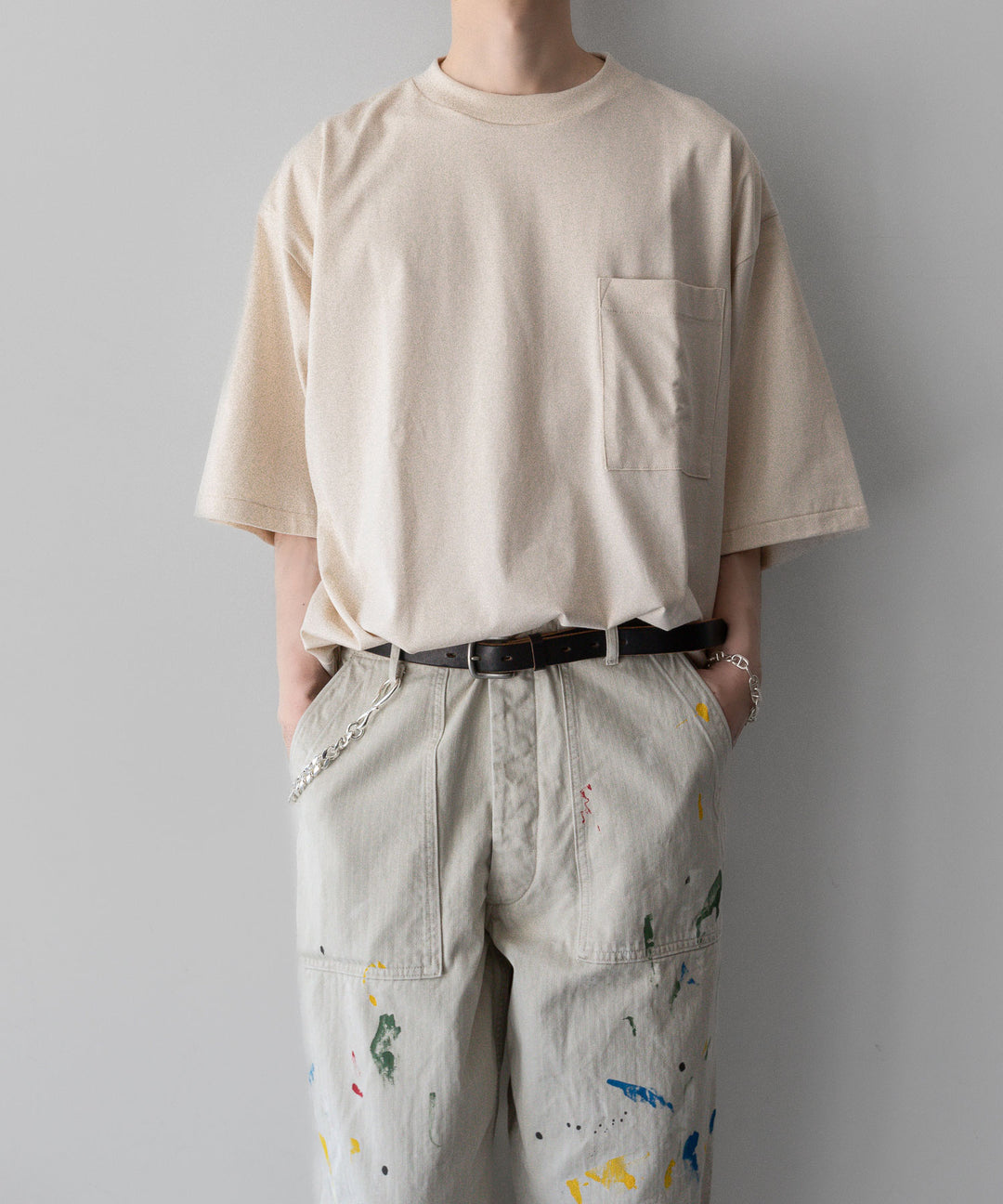 INTÉRIM - インテリムのMILK PAINT ORGANIC COTTON HBT TWILL BAKER PANTSのPU.IVORY公式通販サイトsession福岡セレクトショップ